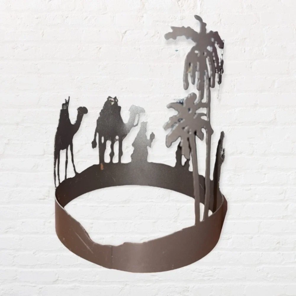 Christmas Large Die Cut Candle Sleeve Holders‎ Wisemen Angels